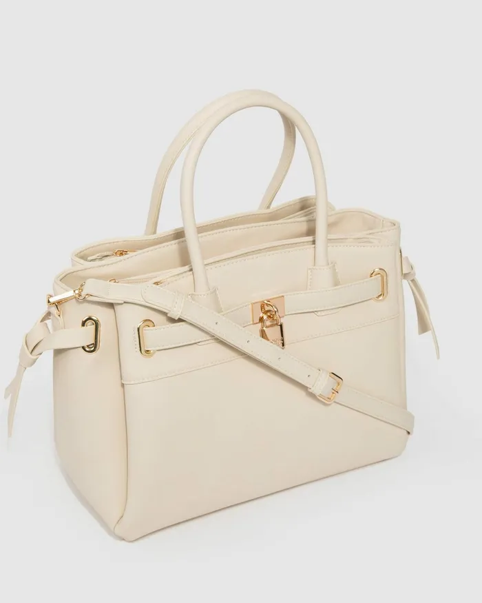 Colette By Colette Hayman Ivory Elora Tie Tassel Tote Bags Tote Bags