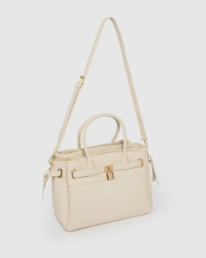 Colette By Colette Hayman Ivory Elora Tie Tassel Tote Bags Tote Bags
