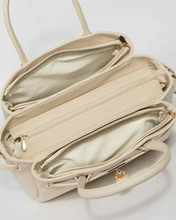 Colette By Colette Hayman Ivory Elora Tie Tassel Tote Bags Tote Bags