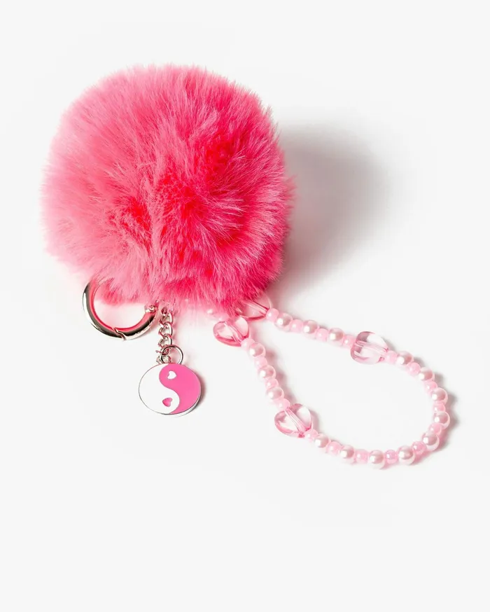 Colette By Colette Hayman Keyrings Pink Yin Yang Pom Pom Keyring 8211 Accessories