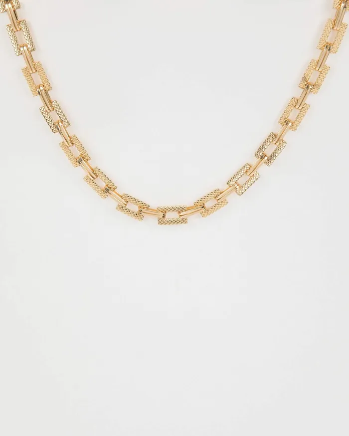 Colette By Colette Hayman Long Gold Chunky Square Chain Long Necklace 8211 Jewellery