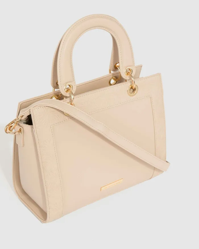 Colette By Colette Hayman Natural Ella Emboss Tote Bag Bags Work Bags