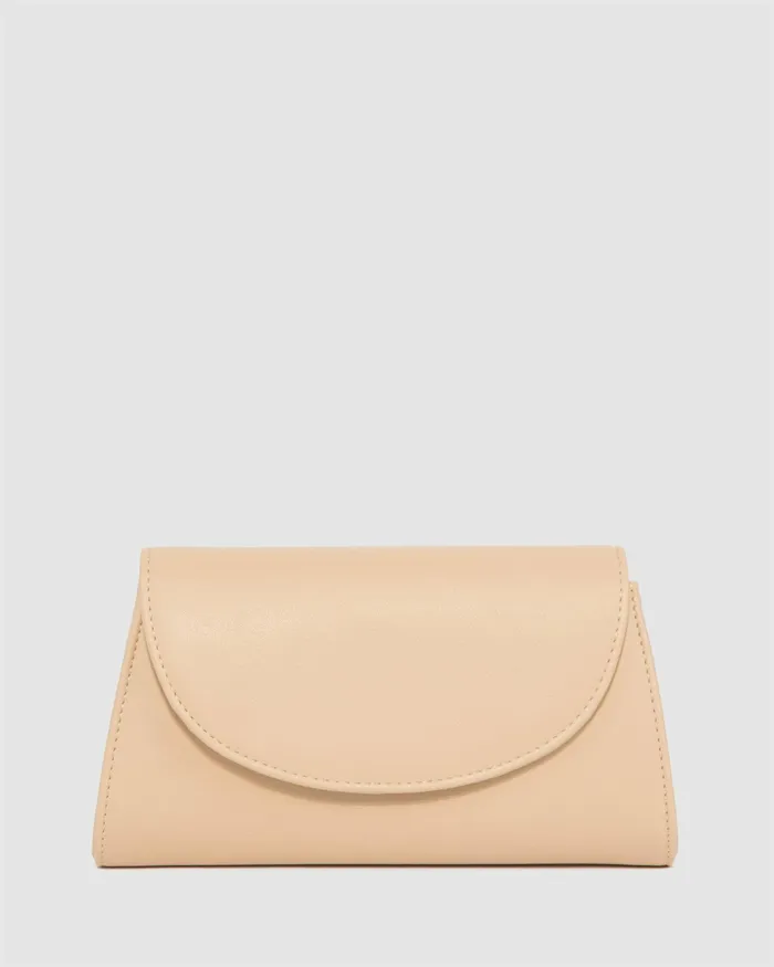 Colette By Colette Hayman Natural Leaha Fold Over Clutch Bag Bags Clutch Bags