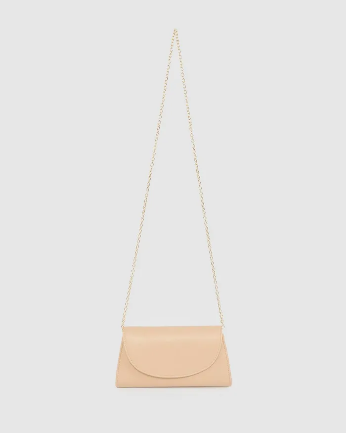 Colette By Colette Hayman Natural Leaha Fold Over Clutch Bag Bags Clutch Bags