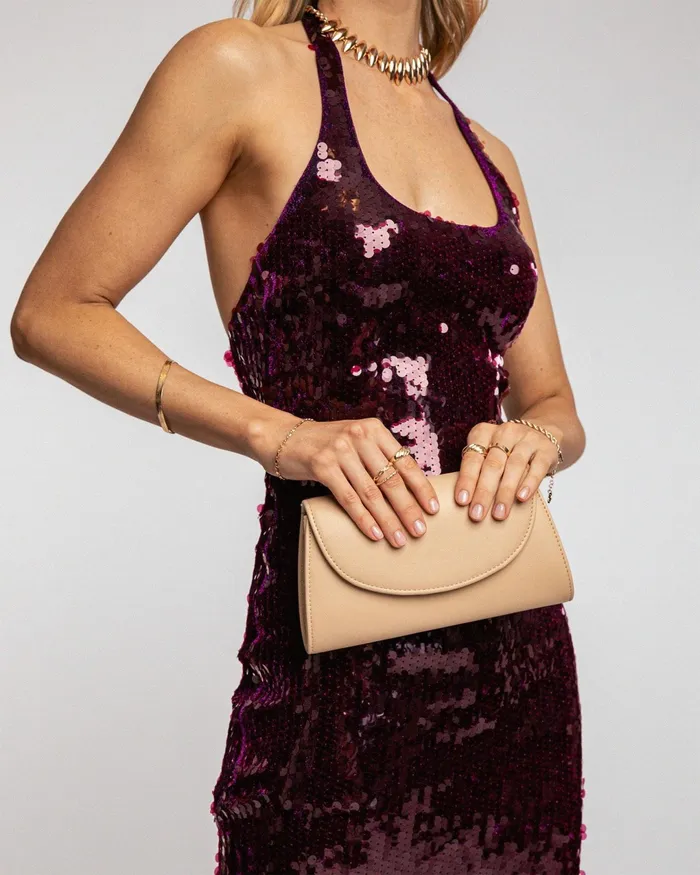 Colette By Colette Hayman Natural Leaha Fold Over Clutch Bag Bags Clutch Bags