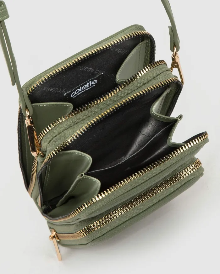 Colette By Colette Hayman Phone Bags Olive Koni Phone Crossbody Bag 8211 Bags
