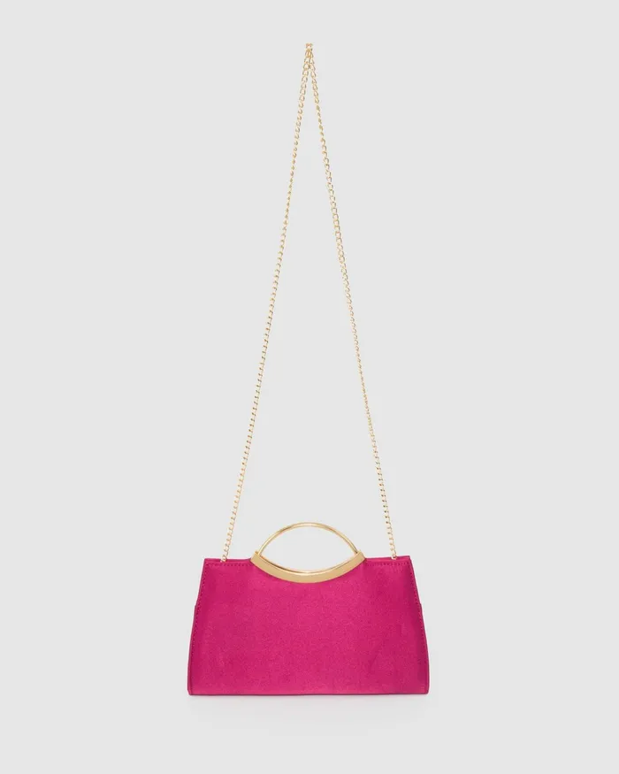 Colette By Colette Hayman Pink Jessie Handle Clutch Bag Bags Clutch Bags