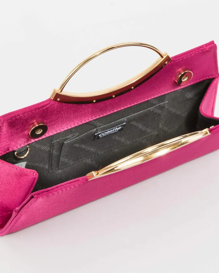 Colette By Colette Hayman Pink Jessie Handle Clutch Bag Bags Clutch Bags