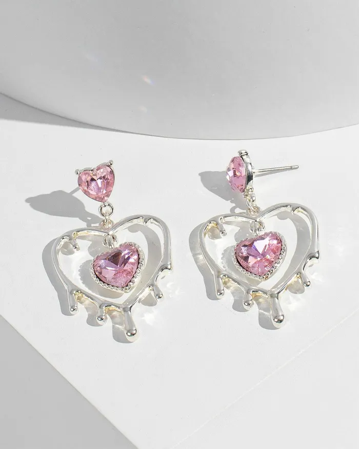 Colette By Colette Hayman Pink Melting Heart Statement Earrings Jewellery Statement Earrings Colette By Colette Hayman Pink Melting Heart Statement Earrings Jewellery Statement Earrings