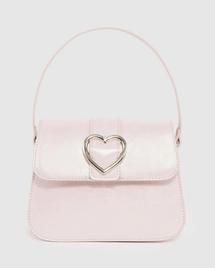 Colette By Colette Hayman Pink Olivia Heart Crystal Bag Bags Top Handle Bags
