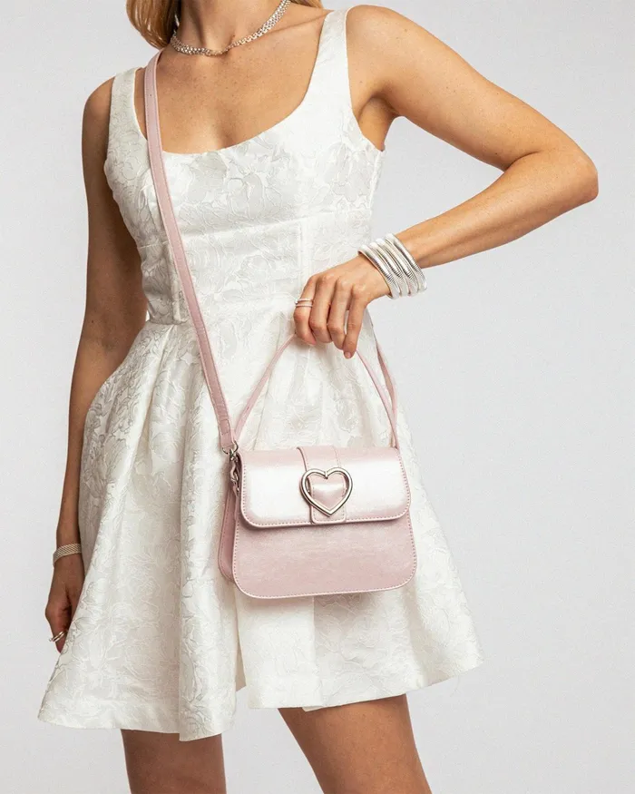 Colette By Colette Hayman Pink Olivia Heart Crystal Bag Bags Top Handle Bags