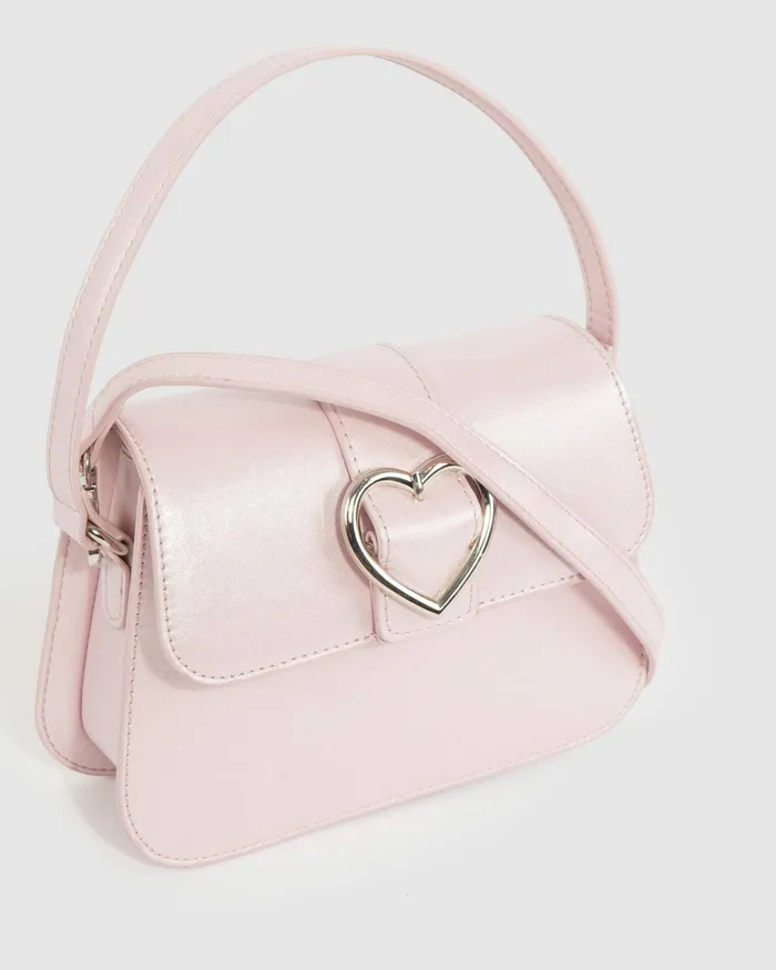 Colette By Colette Hayman Pink Olivia Heart Crystal Bag Bags Top Handle Bags
