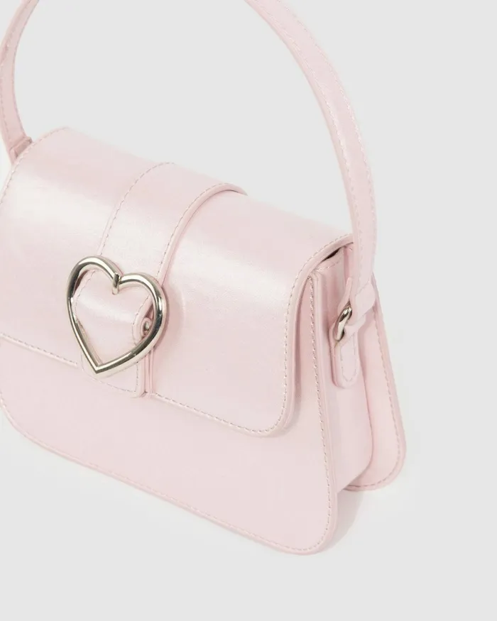 Colette By Colette Hayman Pink Olivia Heart Crystal Bag Bags Top Handle Bags