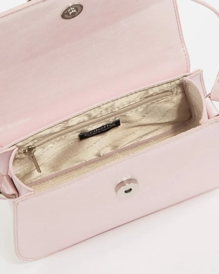 Colette By Colette Hayman Pink Olivia Heart Crystal Bag Bags Top Handle Bags