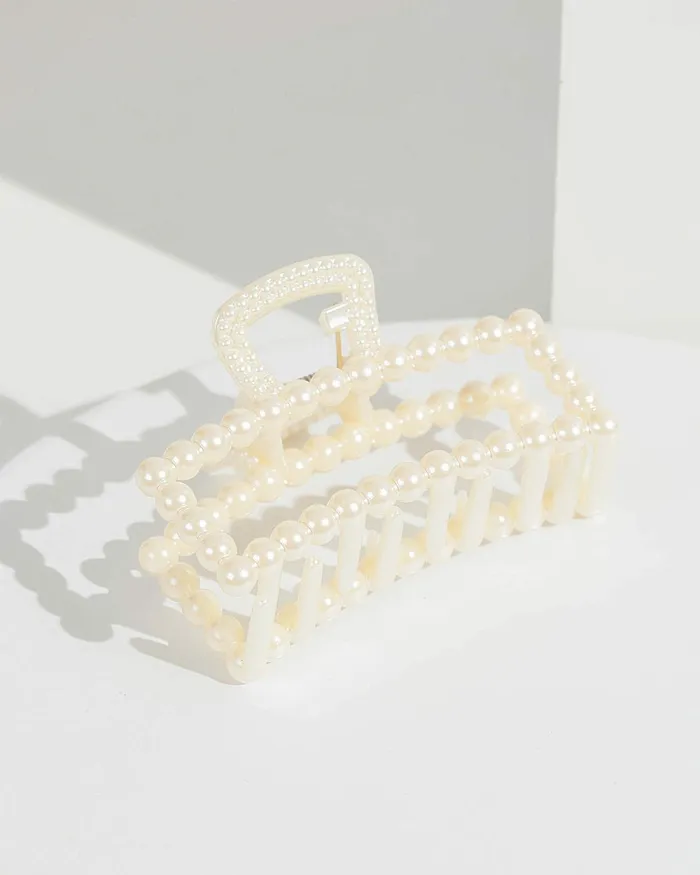 Colette By Colette Hayman Rectangle Pearl Claw Clip Accessories Claw Clips