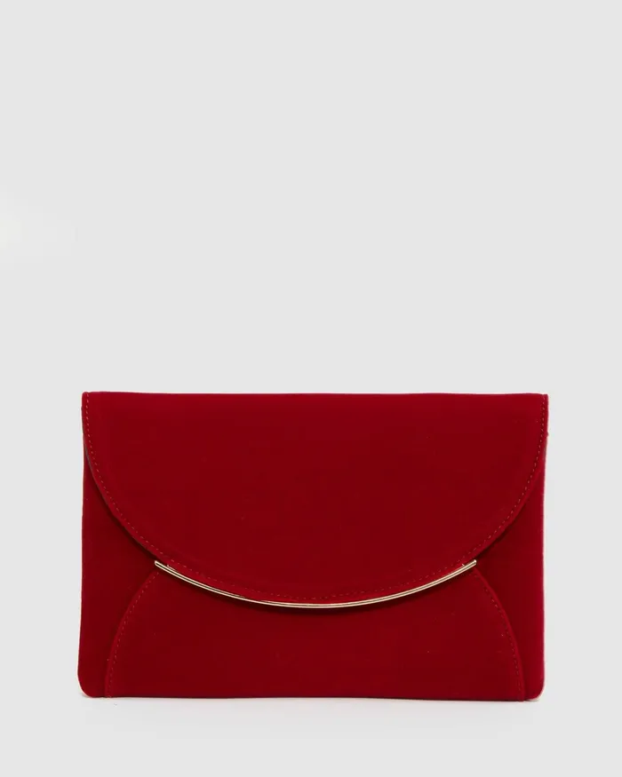 Colette By Colette Hayman Red Dalila Envelope Clutch Bag Bags Clutch Bags