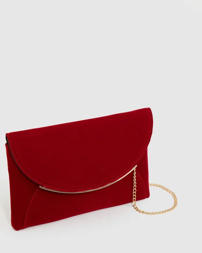 Colette By Colette Hayman Red Dalila Envelope Clutch Bag Bags Clutch Bags