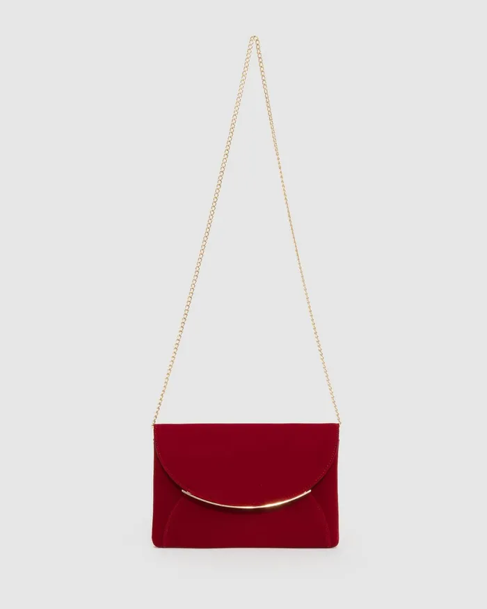 Colette By Colette Hayman Red Dalila Envelope Clutch Bag Bags Clutch Bags
