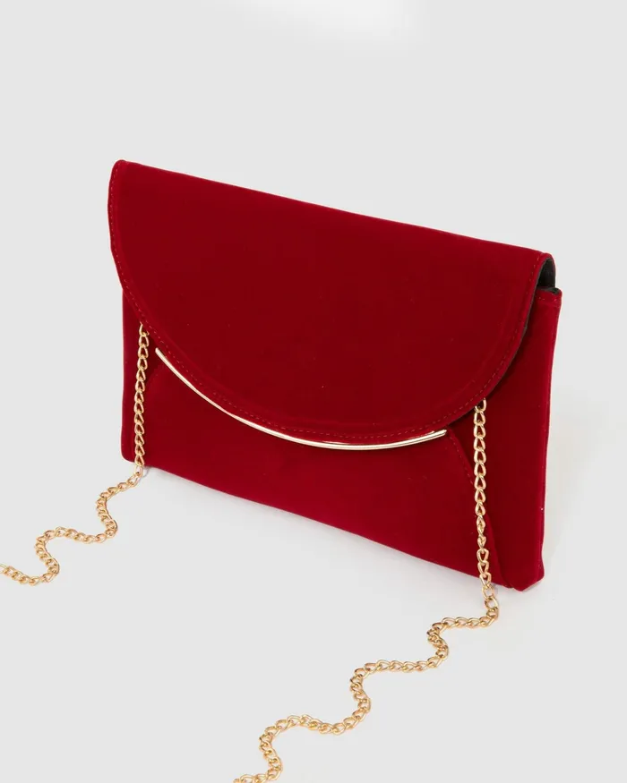 Colette By Colette Hayman Red Dalila Envelope Clutch Bag Bags Clutch Bags