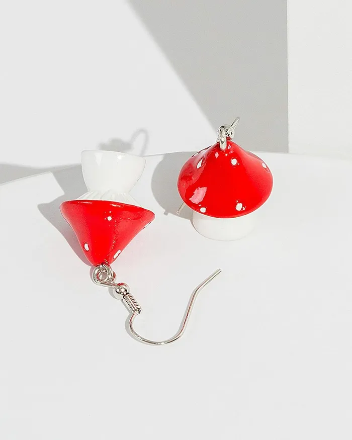 Colette By Colette Hayman Red Groovy Mushrooms Earrings Online Jewellery Kids Earrings