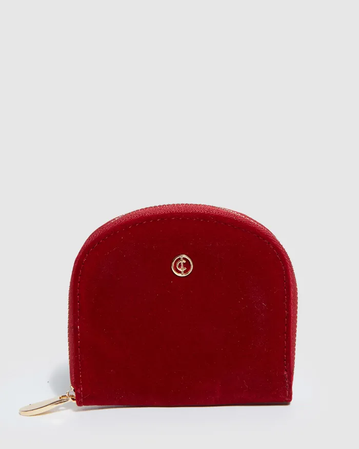 Colette By Colette Hayman Red Sienna Plate Mini Purse Bags Wallets