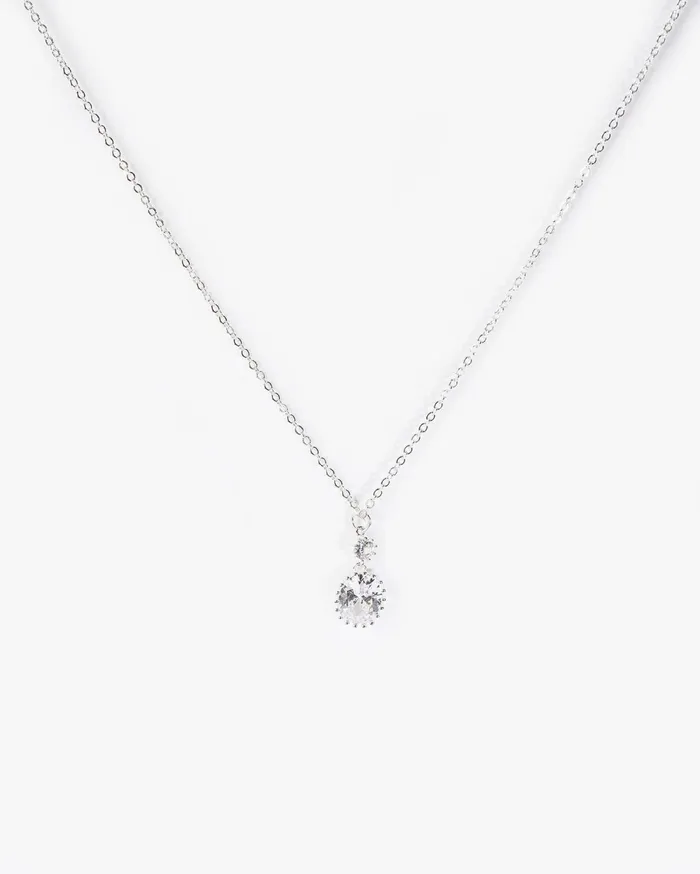 Colette By Colette Hayman Short Crystal Oval Crystal Drop Necklace 8211 Jewellery