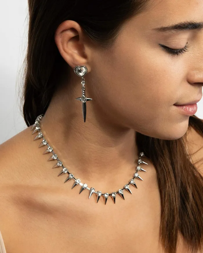 Colette By Colette Hayman Short Crystal Spike Necklace 8211 Jewellery