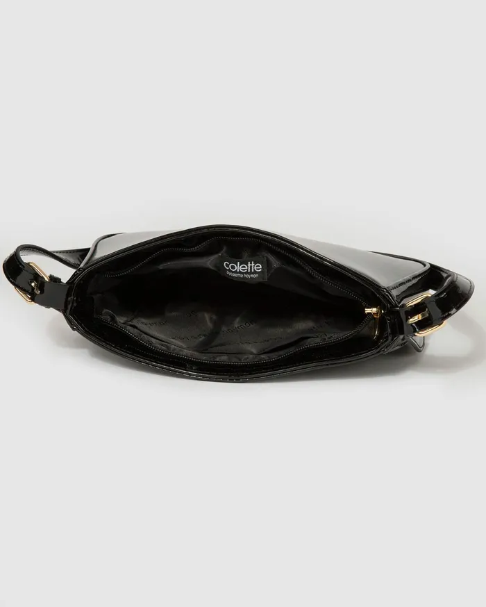 Colette By Colette Hayman Shoulder Bags Black Frankie Buckle Strap Shoulder Bag 8211 Bags
