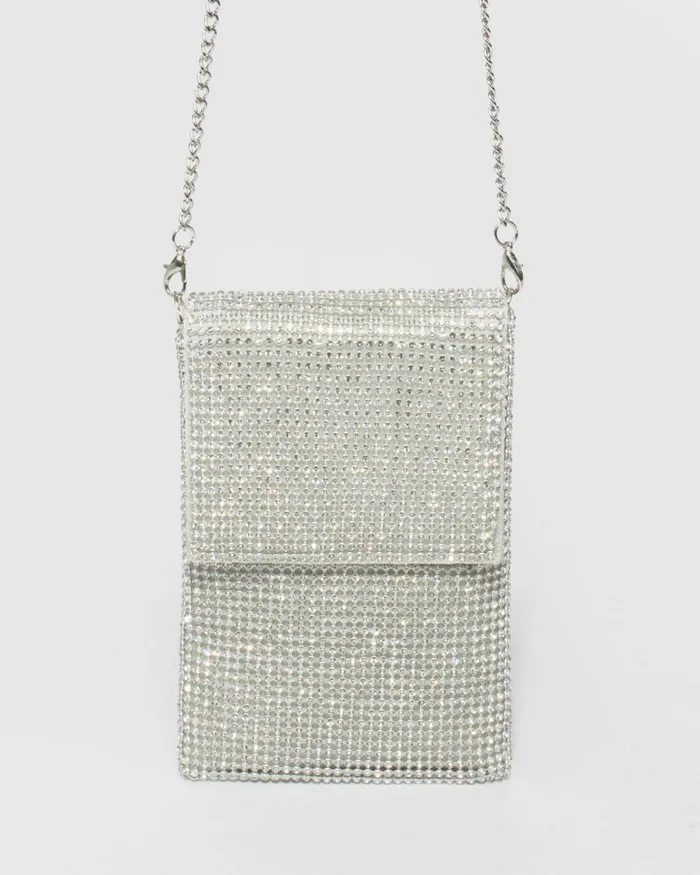 Colette By Colette Hayman Silver Giselle Phone Crossbody Bag Bags Phone Bags