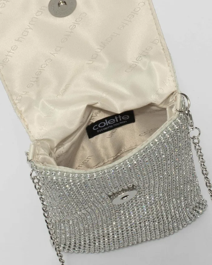 Colette By Colette Hayman Silver Giselle Phone Crossbody Bag Bags Phone Bags