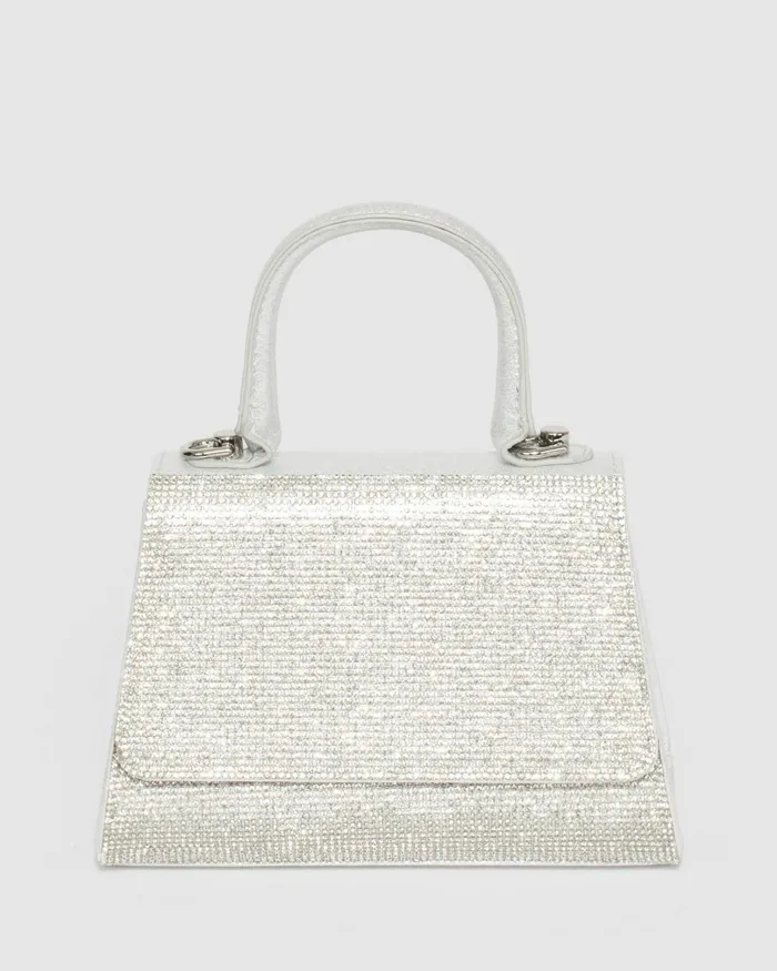 Colette By Colette Hayman Silver Lilith Crystal Bag Bags Top Handle Bags