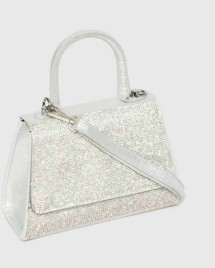 Colette By Colette Hayman Silver Lilith Crystal Bag Bags Top Handle Bags