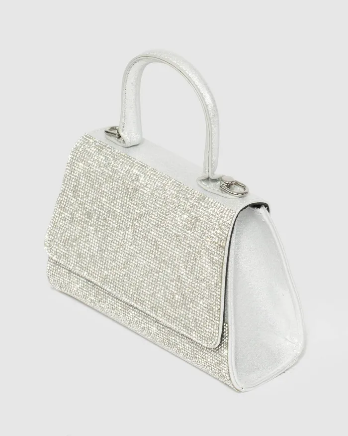 Colette By Colette Hayman Silver Lilith Crystal Bag Bags Top Handle Bags