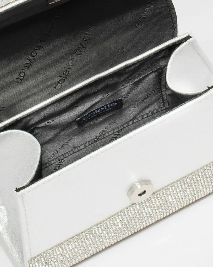 Colette By Colette Hayman Silver Lilith Crystal Bag Bags Top Handle Bags