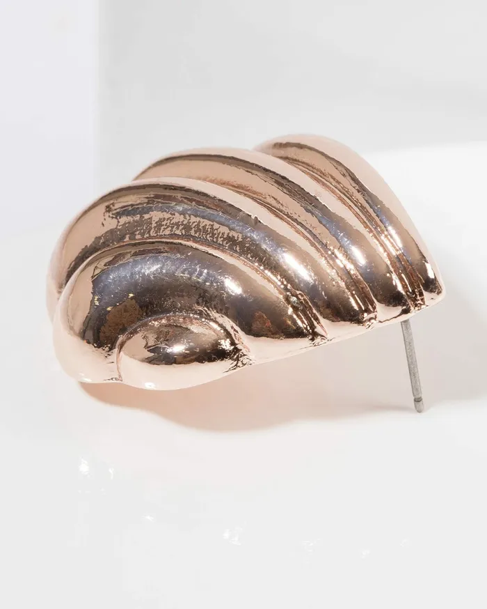 Colette By Colette Hayman Stud Rose Gold Textured Tear Drop Stud Earrings 8211 Jewellery