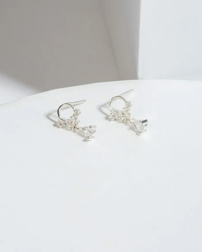 Colette By Colette Hayman Stud Silver Cluster Circle Stud Earrings 8211 Jewellery