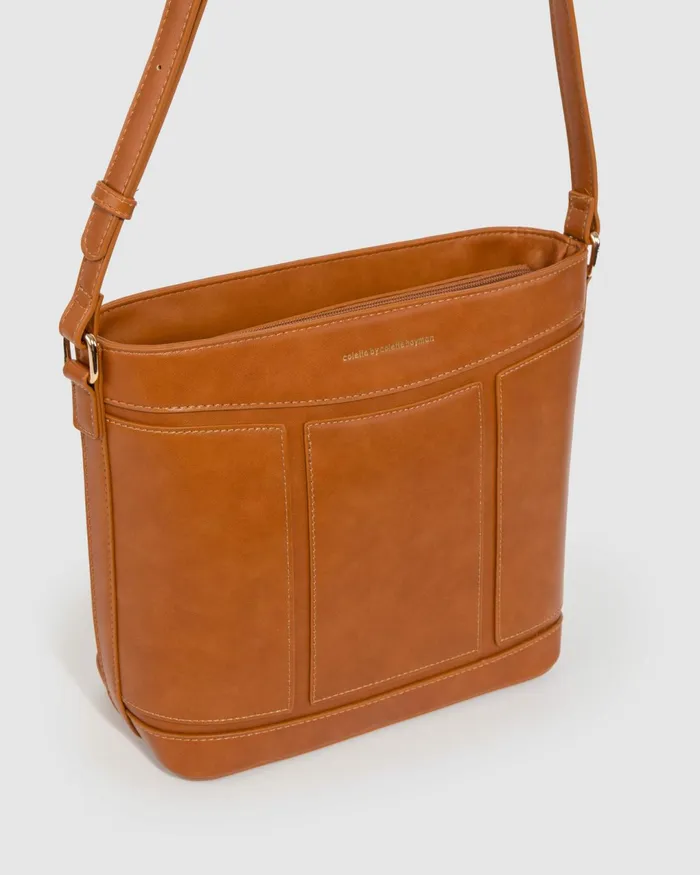 Colette By Colette Hayman Tan Pia Panel Crossbody Bag Bags Crossbody Bags