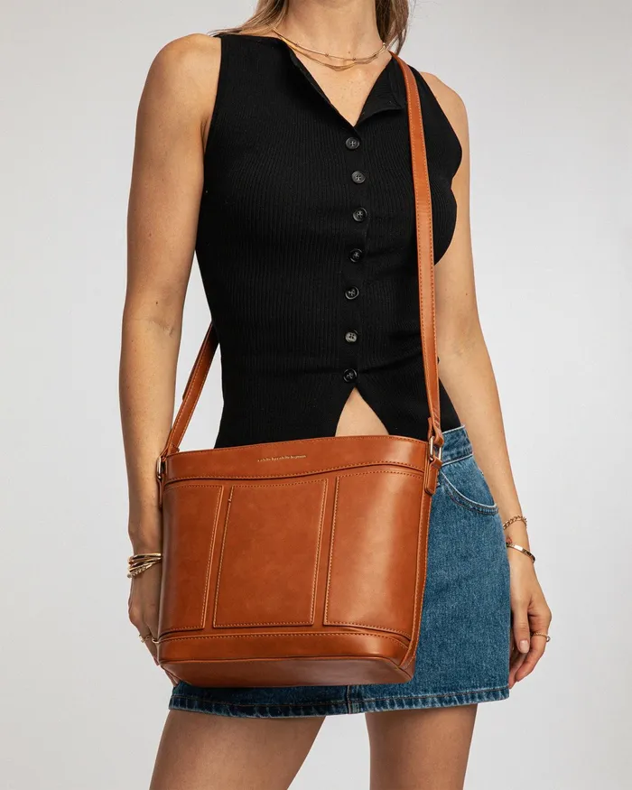 Colette By Colette Hayman Tan Pia Panel Crossbody Bag Bags Crossbody Bags
