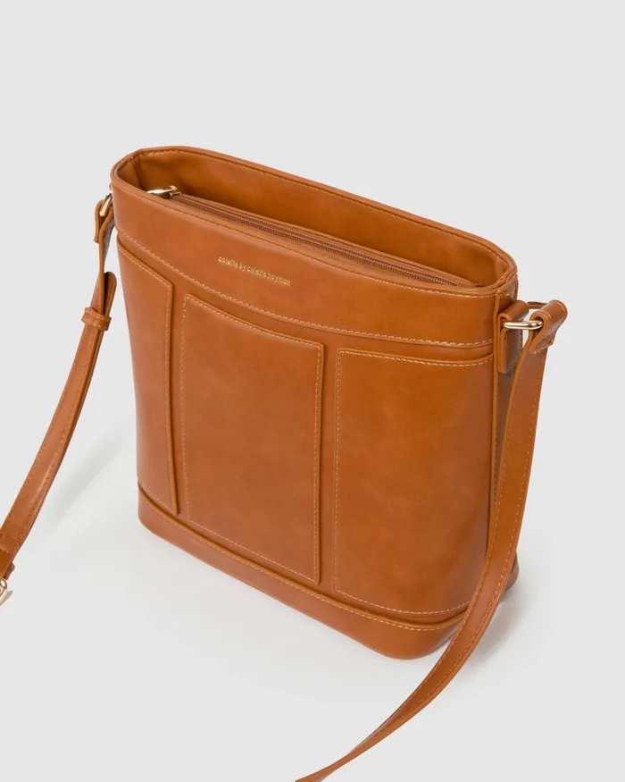 Colette By Colette Hayman Tan Pia Panel Crossbody Bag Bags Crossbody Bags