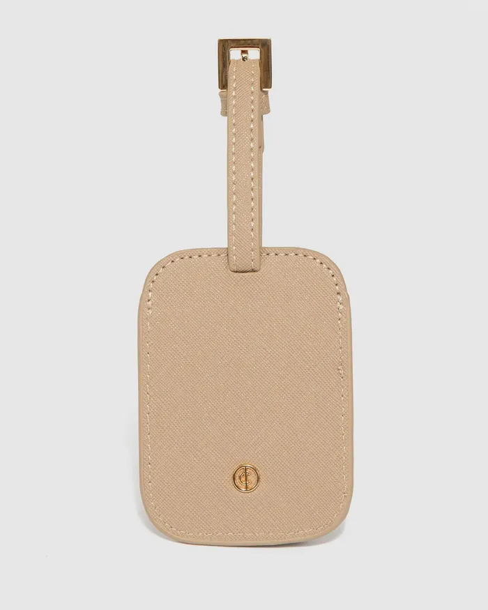 Colette By Colette Hayman Taupe Classic Luggage Tag Bags Wallets
