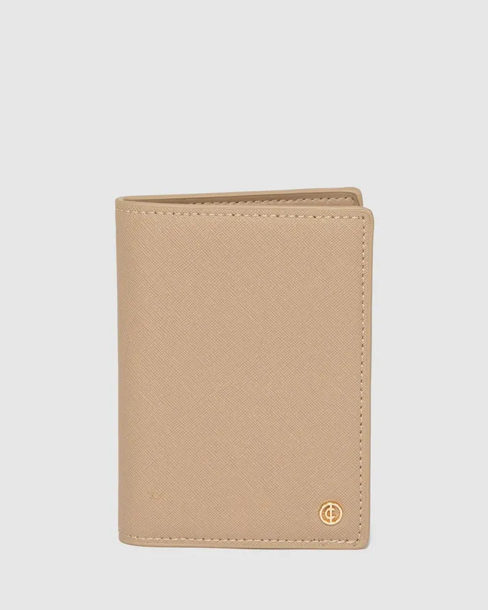 Colette By Colette Hayman Taupe Classic Passport Holder Bags Travel