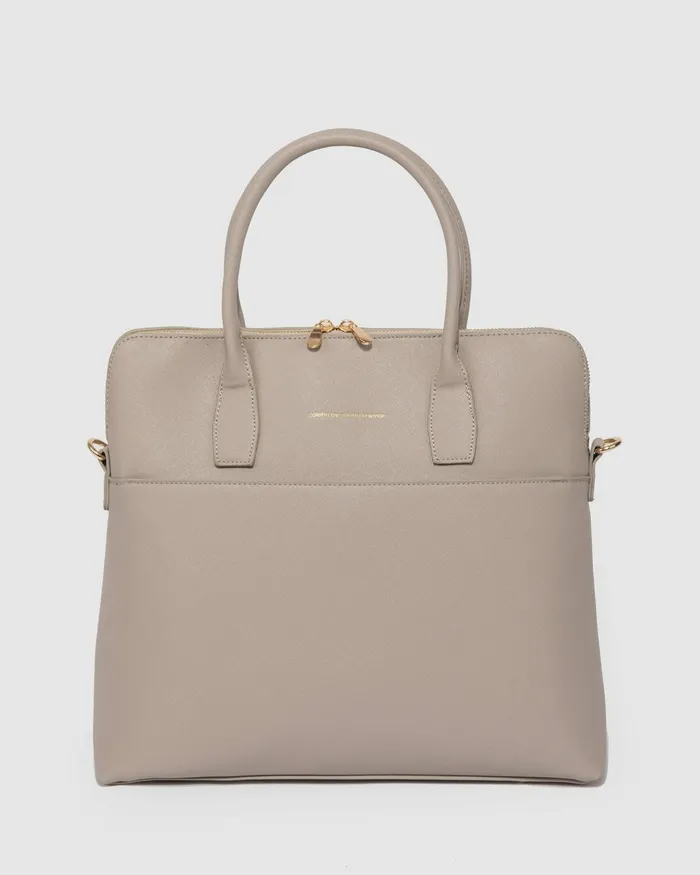 Colette By Colette Hayman Taupe Dominique Laptop Bag Bags Tote Bags