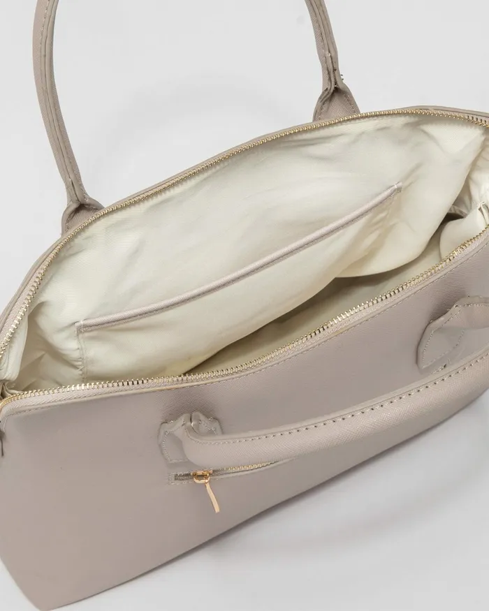 Colette By Colette Hayman Taupe Dominique Laptop Bag Bags Tote Bags