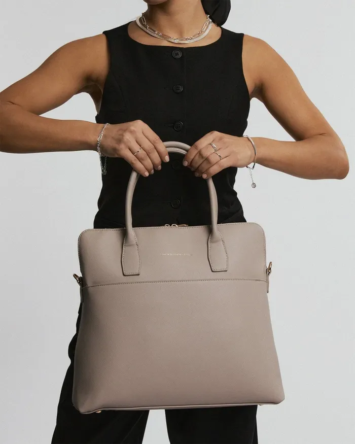 Colette By Colette Hayman Taupe Dominique Laptop Bag Bags Tote Bags
