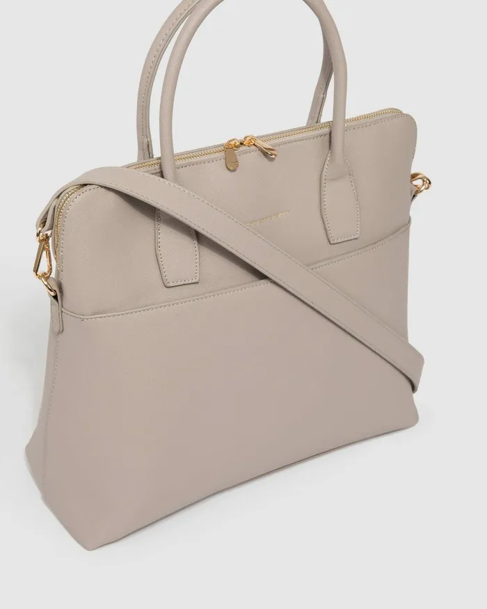 Colette By Colette Hayman Taupe Dominique Laptop Bag Bags Tote Bags