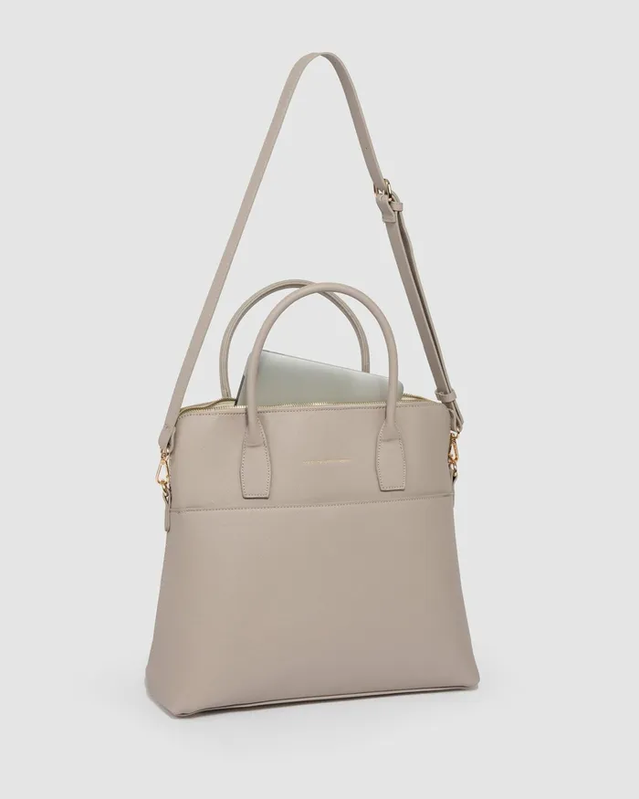 Colette By Colette Hayman Taupe Dominique Laptop Bag Bags Tote Bags