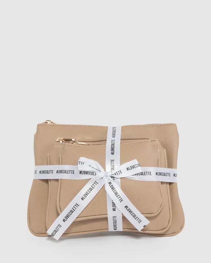 Colette By Colette Hayman Taupe Purse Gift Set Bags Purses