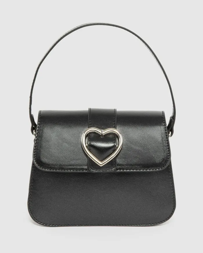 Colette By Colette Hayman Top Handle Bags Black Olivia Heart Crystal Bag 8211 Bags