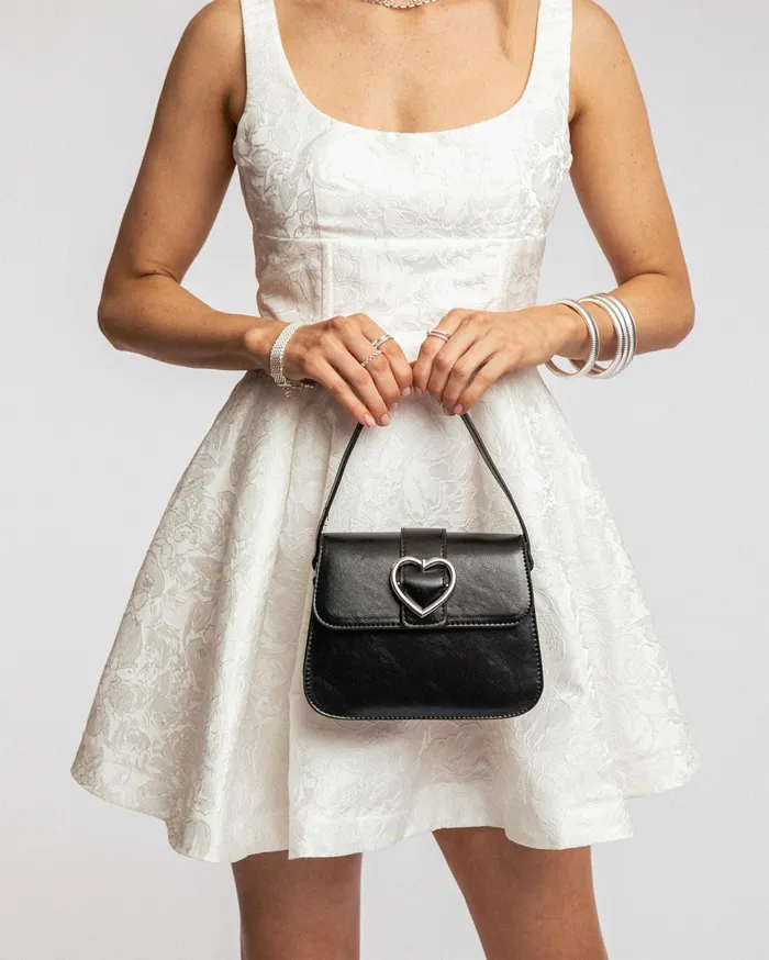 Colette By Colette Hayman Top Handle Bags Black Olivia Heart Crystal Bag 8211 Bags