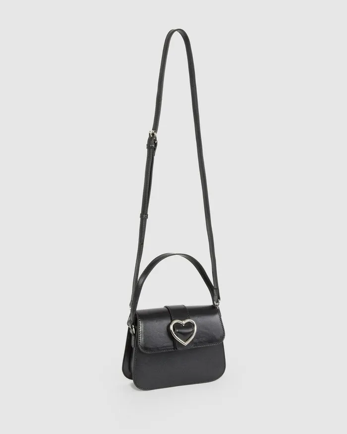 Colette By Colette Hayman Top Handle Bags Black Olivia Heart Crystal Bag 8211 Bags